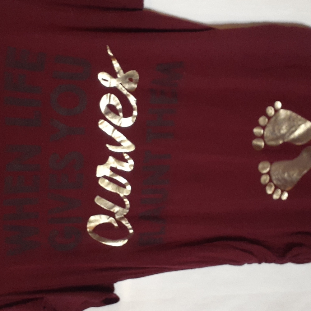 Maternity shirt "When life gives you curves flaunt them. " - Picture 2 of 3